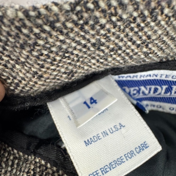 Vintage Pendleton Womens Size 14 100% Wool Midi Pencil Skirt USA *Read - Picture 3 of 11